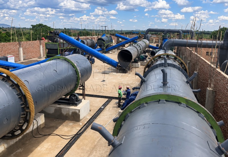 industrial blend fertilizer granulation system